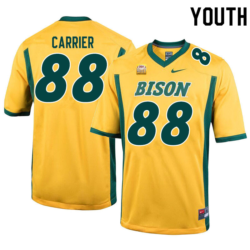 Youth #88 Andre Carrier North Dakota State Bison College Football Jerseys Sale-Yellow - Click Image to Close